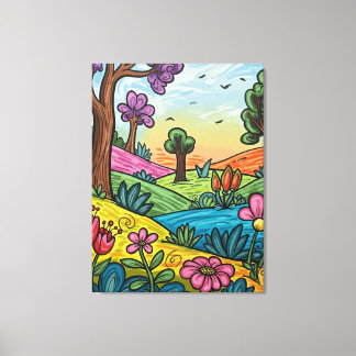 Toile de luxe encadrée 76 x 102 cm