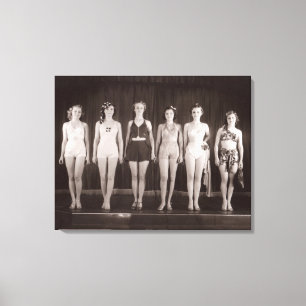 Toile de maillots de bain vintages Imprimer - 1780