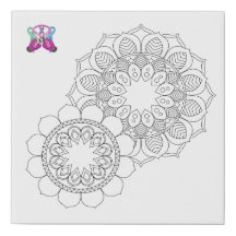 Toile de mandala de CANCER de COUP DE POING