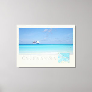 toile de mer des Caraïbes imprimé