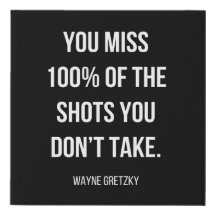 toile de motivation simple en noir et blanc