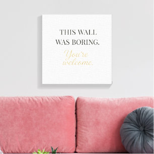 Toile de mur élégante et drôle – Art décoratif min