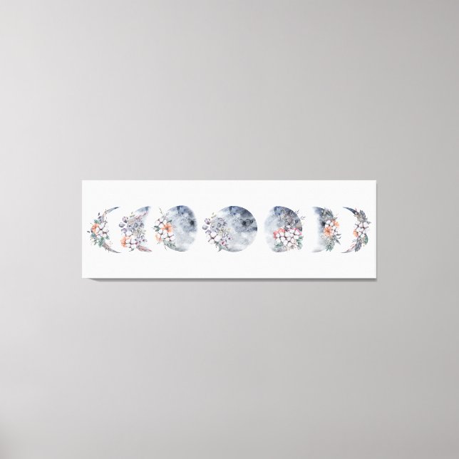 Toile de phase de lune florale (Recto)