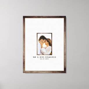 Toile de photo de mariage de M. et Mme Livre d'or
