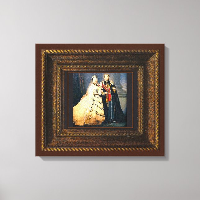 toile de portrait Mariage Queen Victoria Imprimer (Recto)