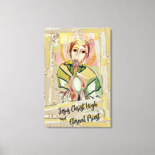 Toile de prêtre Jésus Christ Haut Éternel Imprimer