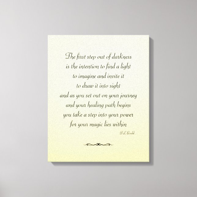 Toile de récupération Inspiration (Recto)