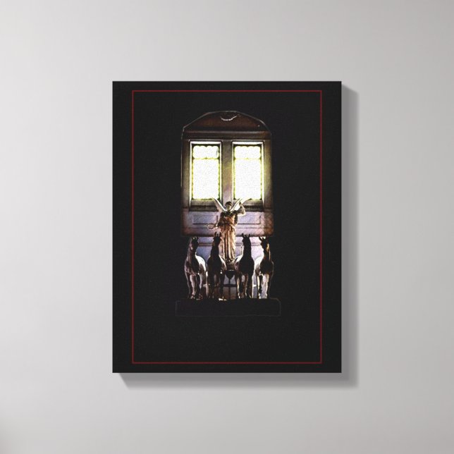 Toile de sculpture en marbre néoclassique (Recto)