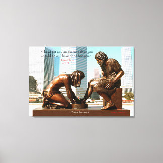 Toile de sculpture "Servante Divine" Ville Imprime