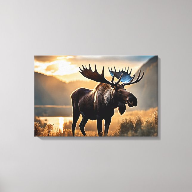 Toile de Yellowstone Moose (Recto)