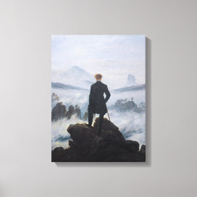 Toile Déambulateur au-dessus de la mer de brouillard (Recto)