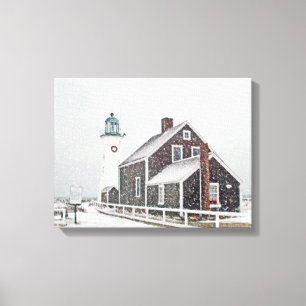 Toile Décembre à la lumière de Scituate
