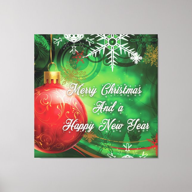 Toile Décor de Noël (Recto)