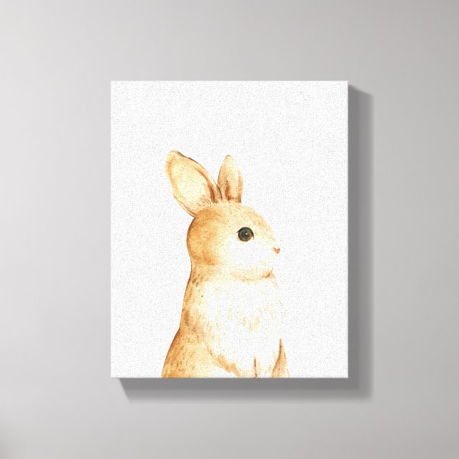 Toile Décor de petite pouponnière de Bunny Woodland (Recto)