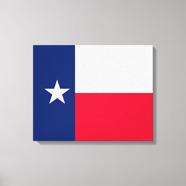 Toile Décor design du drapeau d'état du Texas (Recto)