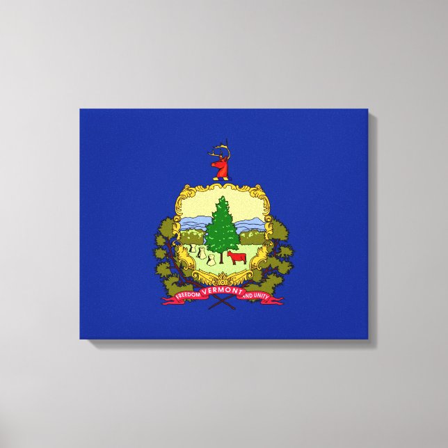 Toile Décor design du drapeau d'état du Vermont (Recto)