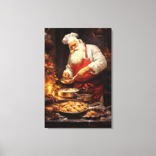 Toile Décor maison de Noël festive biscuits de cuisine P