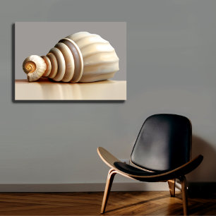 Toile Décor Mural Seamless Seashell Beach House