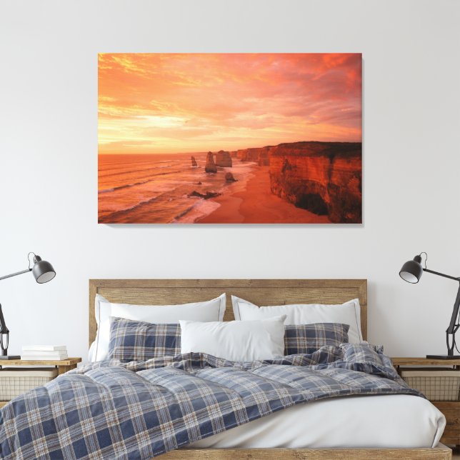 Toile Décor photo de voyage avec Sunset Beach Photo (Insitu(Chambre))