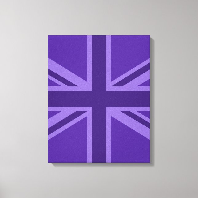 Toile Décor Union Jack Accent Violet (Recto)