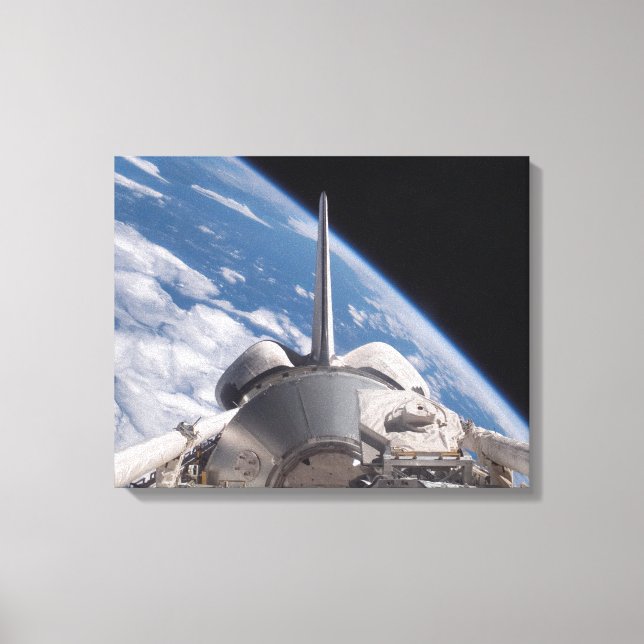 Toile Découverte de navette spatiale rétropassée par la  (Recto)