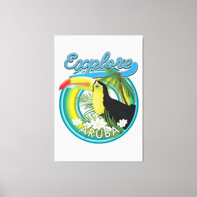 Toile Découvrez le logo Aruba (Recto)