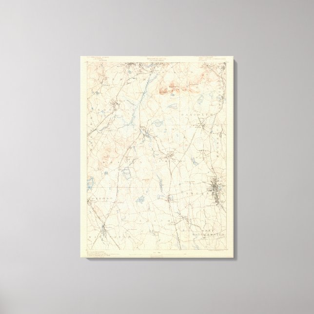 Toile Dedham, Massachusetts (Recto)