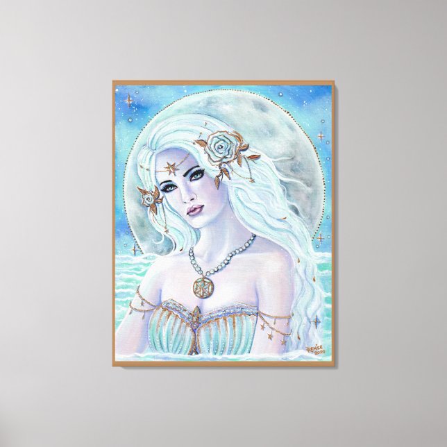 Toile Déesse Aphrodite de l'amour par Renée Lavoie (Recto)