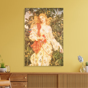 Toile Déesse des Floraisons et des Fleurs, Flora par Mor