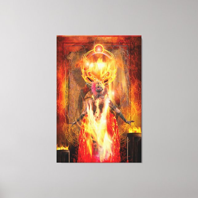 Toile Déesse du feu PELE (Recto)