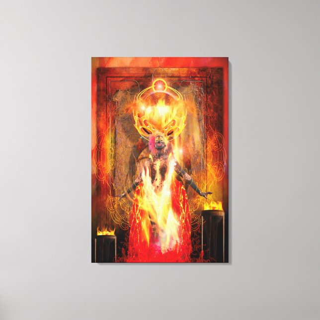 Toile Déesse du feu PELE (Recto)
