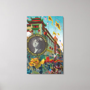Toile Défilé de Chinatown pour le festival de Portola