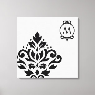 Toile Défiler Damask Off-set I (Ornat initial) BW