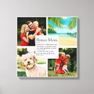 Toile Définition de Bonus Maman personnalisée 4 Photo