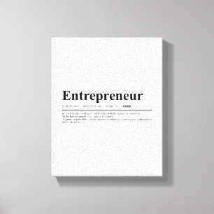 Toile Définition de l'entrepreneur Devis motivationnel