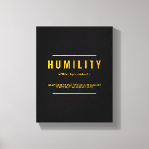 Toile Définition de l'humilité Citation inspirée OEuvre 