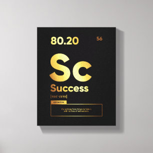 Toile Définition du succès   Citation Motivationnelle OE