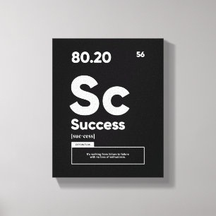 Toile Définition du succès   Citation Motivationnelle OE