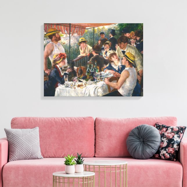 Toile Déjeuner de la fête nautique | Renoir | (Insitu(Salon))