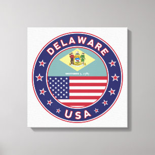 Toile Delaware, T-shirt Delaware, autocollant Delaware
