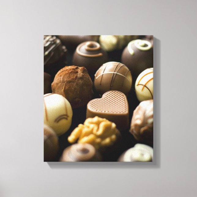 Toile Delicious chocolate pralines (Recto)