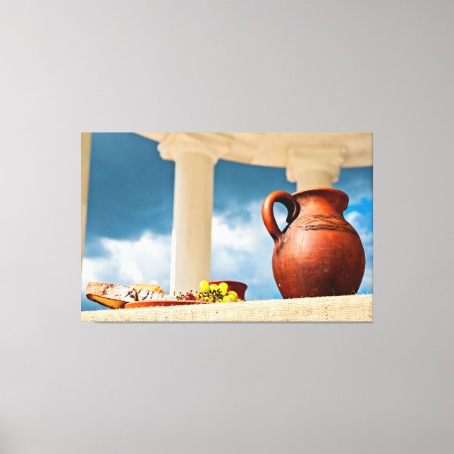 Toile Demeure classique à l'ancienne avec un lanceur (Recto)