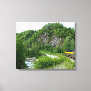 Toile Denali Express Alaska Train Vacation Photographie