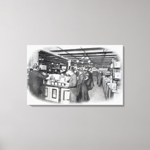 Toile Département de livre à un magasin d'armée et de