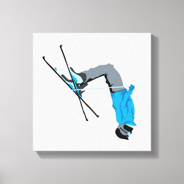 Toile Déplacer | Ski Retourner Ski Peinture (Recto)