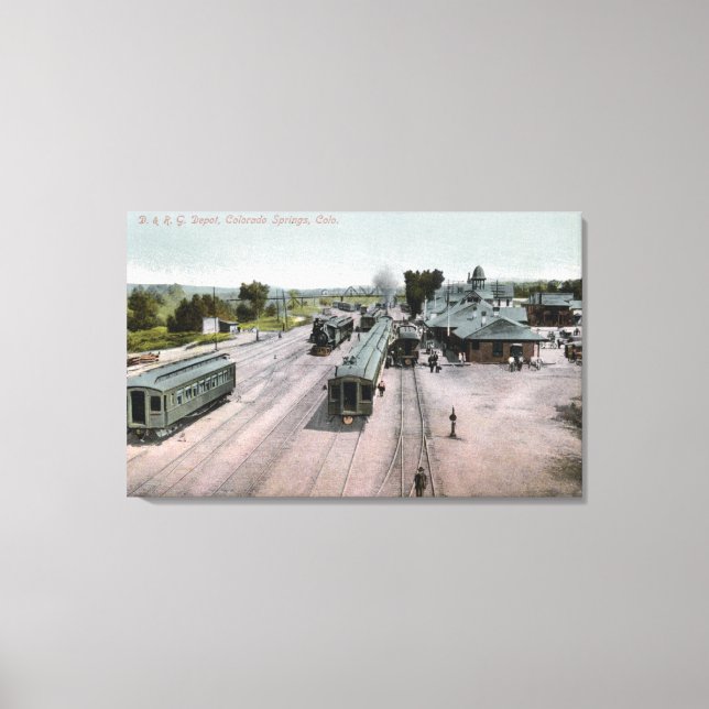 Toile Dépôt ferroviaire D & R G (Recto)