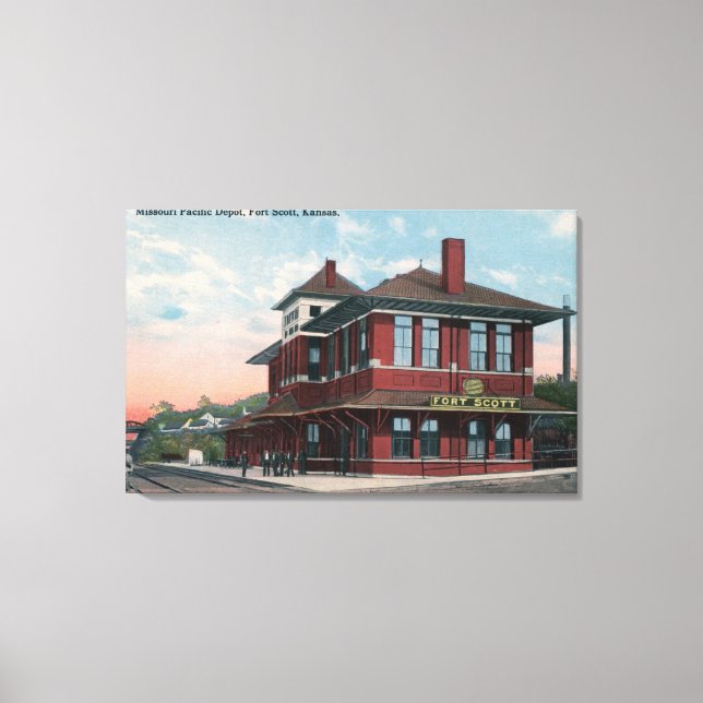 Toile Dépôt ferroviaire du Pacifique Missouri (Recto)