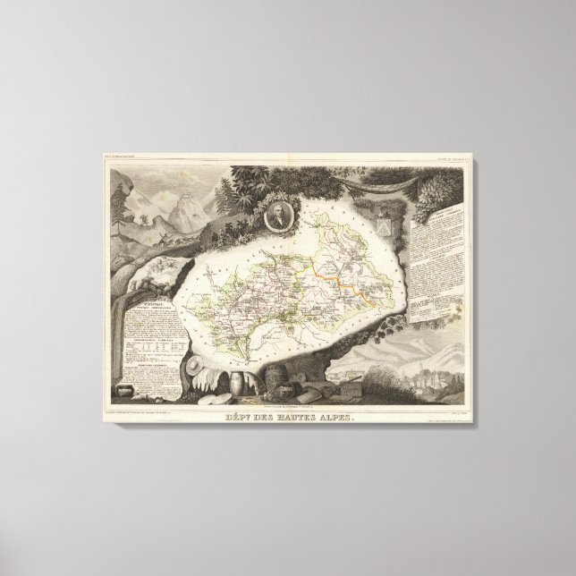 Toile Dept De Hautes Alpes (Recto)