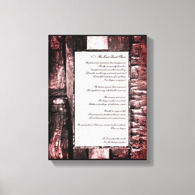 Toile Dernier endroit calme (Recto)