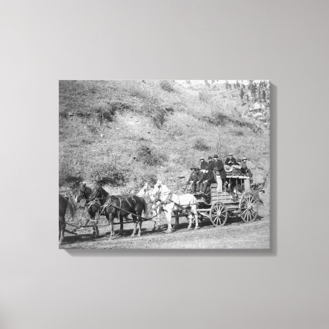 Toile Dernier voyage de la photo "Deadwood Coach" (Recto)